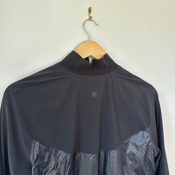 Lululemon All Roads 1/2 Zip Pullover Jacket Black - Picture 7 of 9